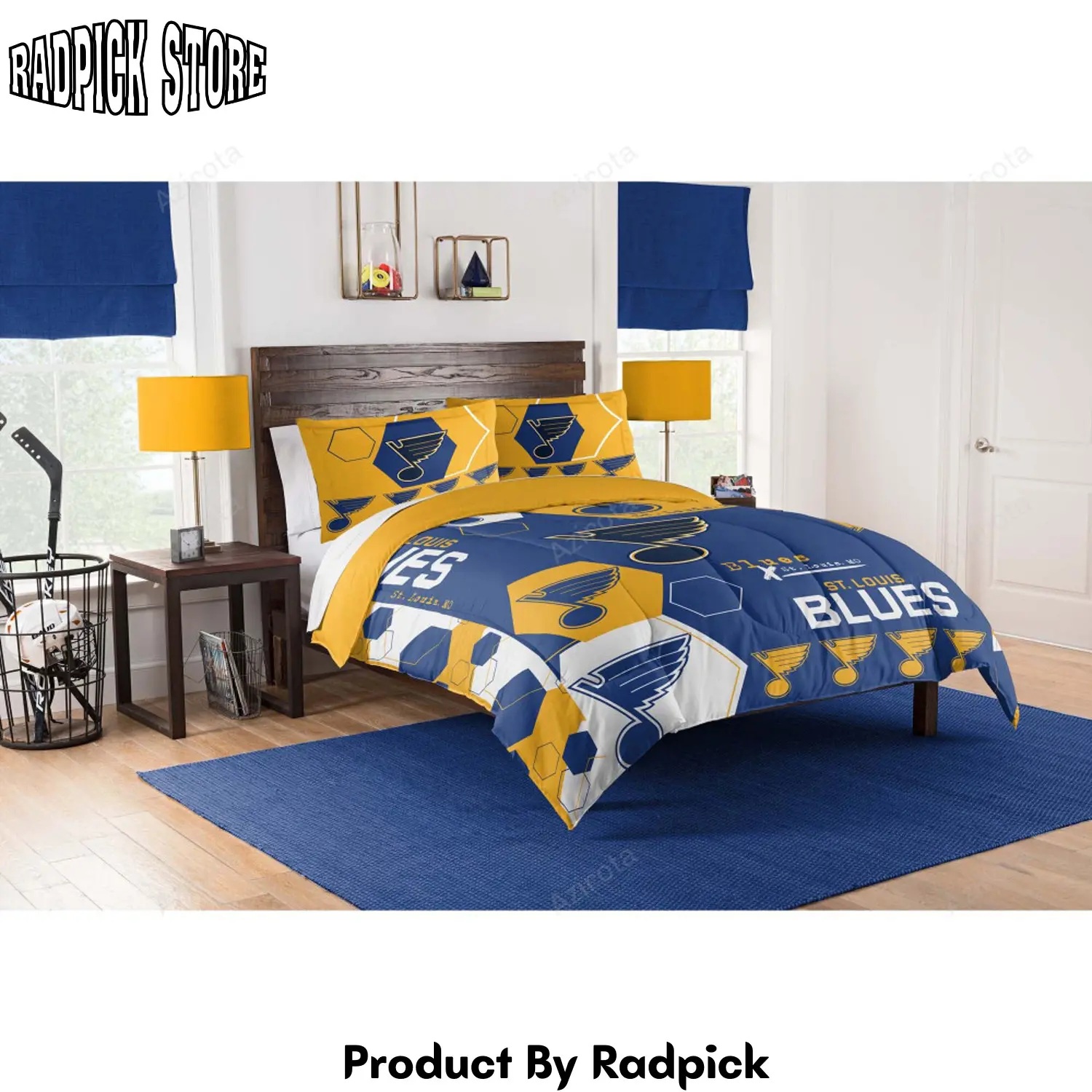 Radpick st louis blues bedding set for fans duvet cover set rp3272040